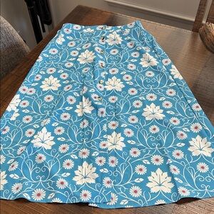 Floral Blue Skirt